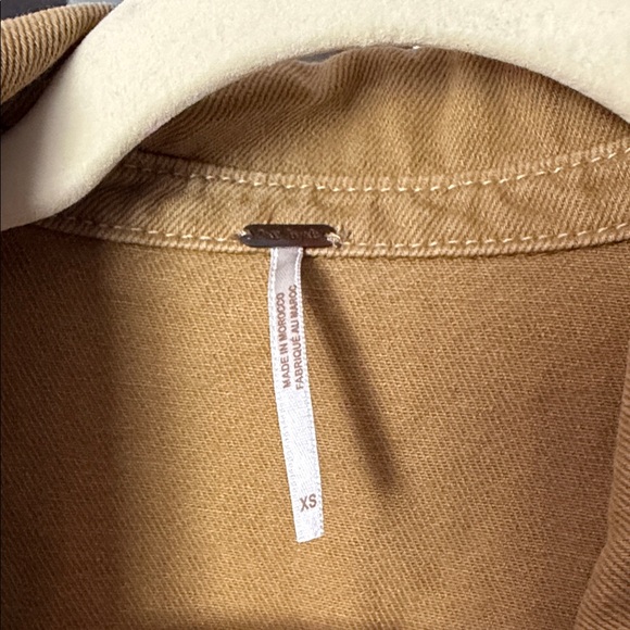 Free People Camel Button-Up Jacket - Picture 2 of 5